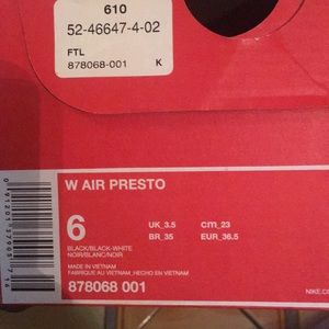 Women nike presto